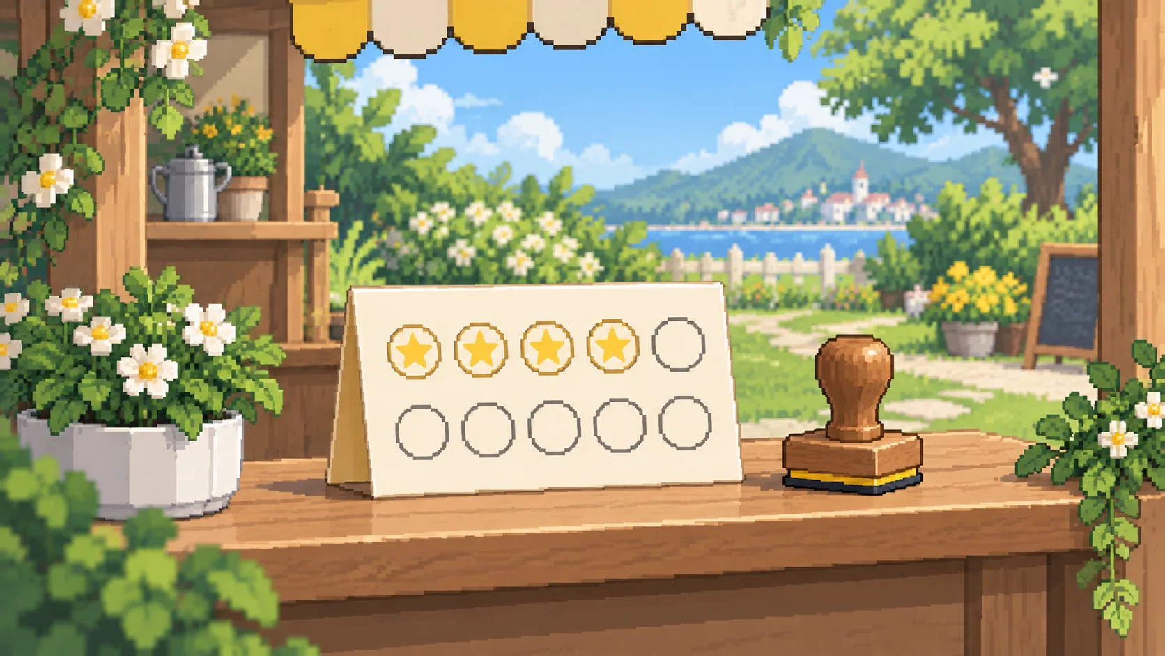 Digital stamp card configuration in Revio